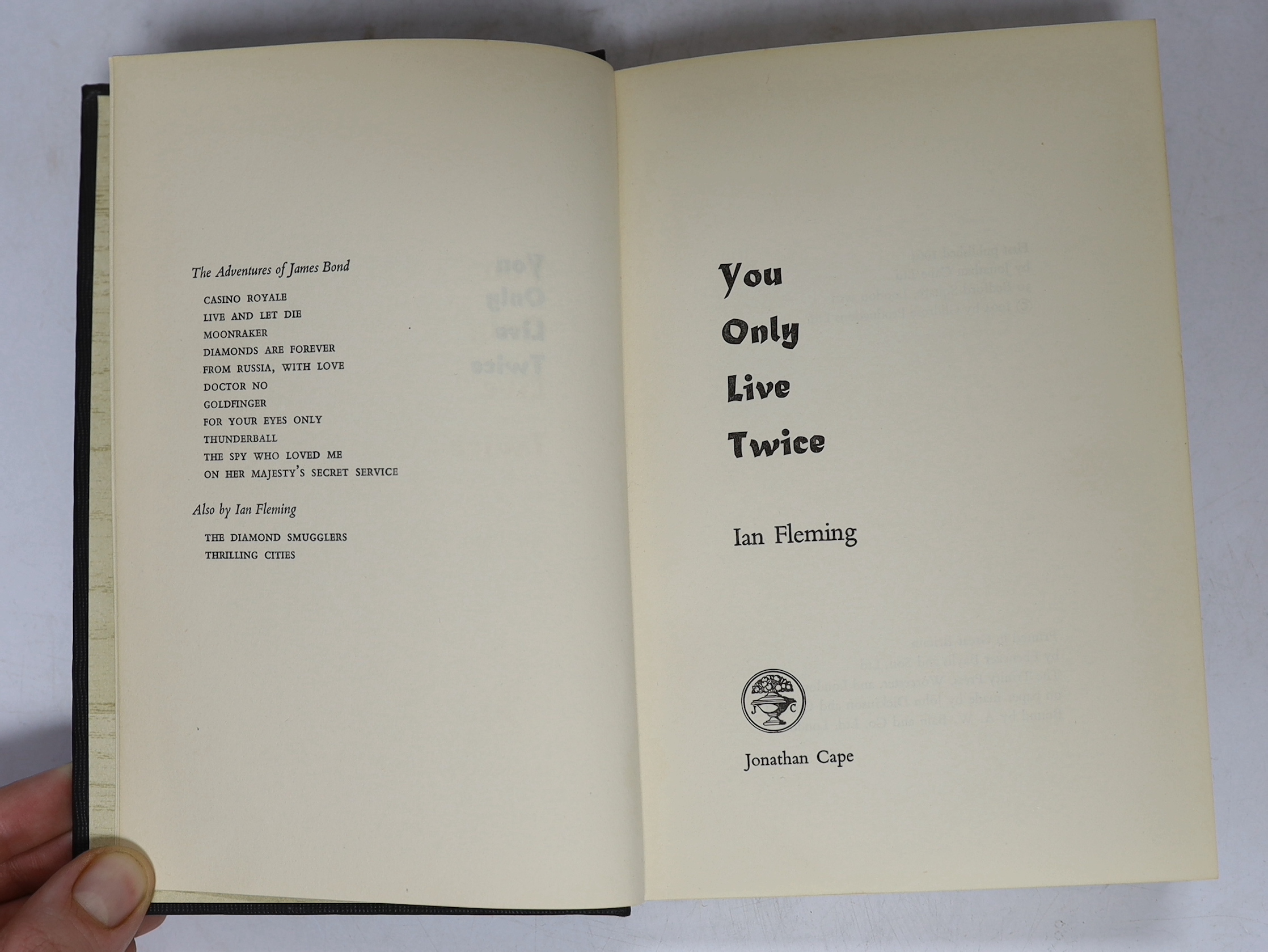 Ian Fleming, You Only Live Twice, first edition with dust jacket, 1964